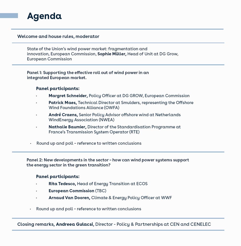 How can standards support the future European wind energy sector?